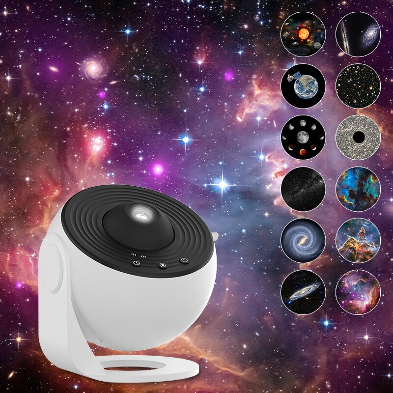 Projecteur de ciel étoilé et de galaxie, rotatif à 360 °