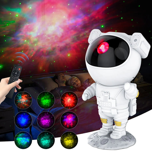 AstronsomStar Projecteur Veilleuse avec Télécommande, Design Réglable 360, Nebula Galaxy, Lumières de Chambre, Cadeau pour Enfants